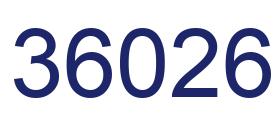 Número 36026 imagen azul