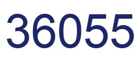 Número 36055 imagen azul