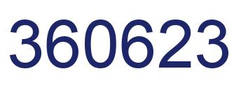 Number 360623 blue image