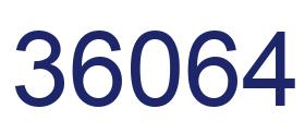 Número 36064 imagen azul