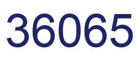 Número 36065 imagen azul