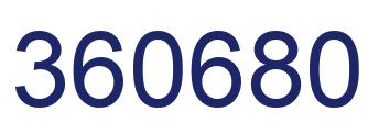 Número 360680 imagen azul