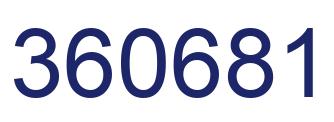 Número 360681 imagen azul