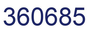 Número 360685 imagen azul