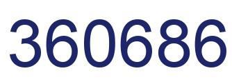 Número 360686 imagen azul