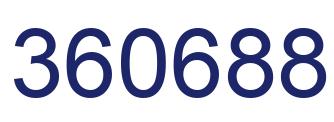 Number 360688 blue image