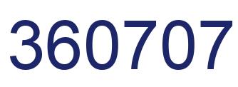 Número 360707 imagen azul