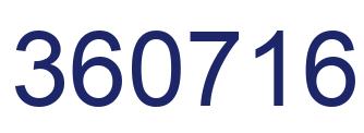 Número 360716 imagen azul