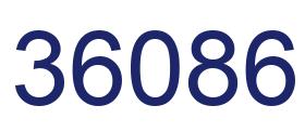 Número 36086 imagen azul