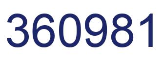 Número 360981 imagen azul