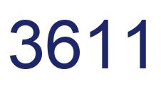 Número 3611 imagen azul