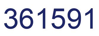 Number 361591 blue image