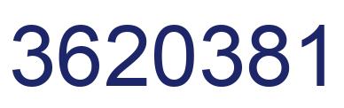 Number 3620381 blue image