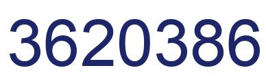 Number 3620386 blue image