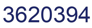 Number 3620394 blue image