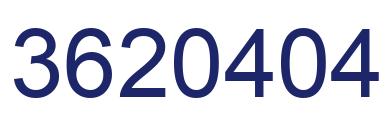 Number 3620404 blue image