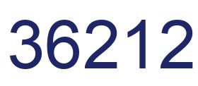 Number 36212 blue image