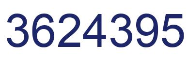 Number 3624395 blue image