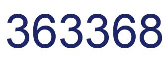Number 363368 blue image