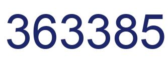 Número 363385 imagen azul