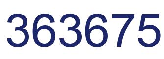Número 363675 imagen azul