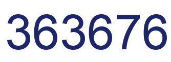 Número 363676 imagen azul