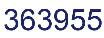 Number 363955 blue image