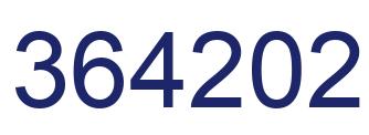 Número 364202 imagen azul