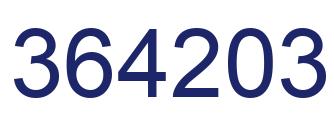 Número 364203 imagen azul
