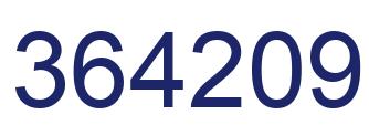 Número 364209 imagen azul