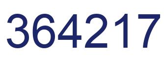 Número 364217 imagen azul