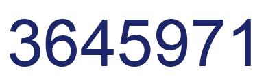 Number 3645971 blue image