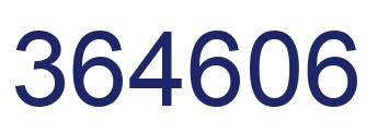 Number 364606 blue image