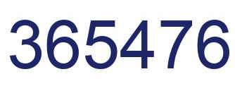 Número 365476 imagen azul