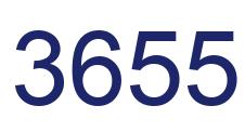 Number 3655 blue image
