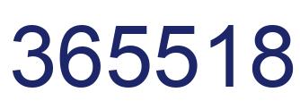 Number 365518 blue image