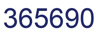 Número 365690 imagen azul
