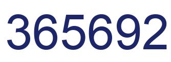 Número 365692 imagen azul