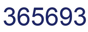 Número 365693 imagen azul