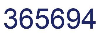 Número 365694 imagen azul