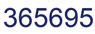 Número 365695 imagen azul
