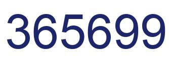Número 365699 imagen azul