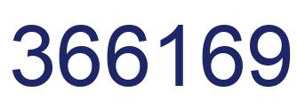 Number 366169 blue image