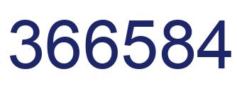Number 366584 blue image