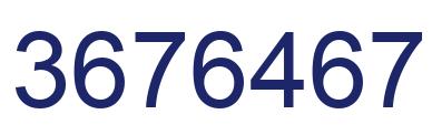 Número 3676467 imagen azul