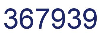 Number 367939 blue image