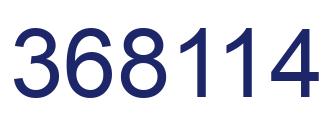 Number 368114 blue image