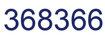 Number 368366 blue image