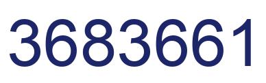 Number 3683661 blue image