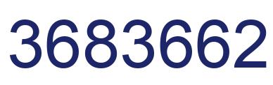 Número 3683662 imagen azul